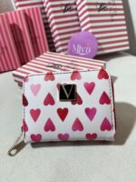 VS küçük boy cüzdan pembe kalpli
