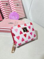 VS küçük boy cüzdan pembe kalpli