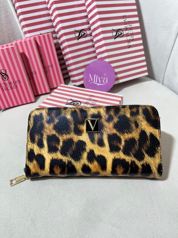 VS Büyük boy cüzdan leopar