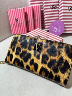 VS Büyük boy cüzdan leopar